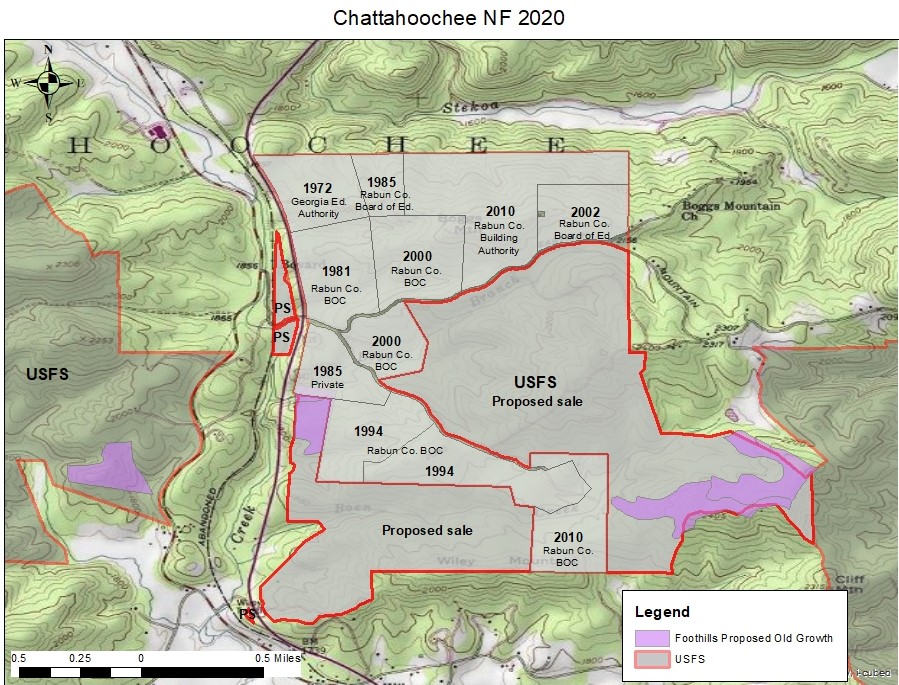 chattahoochee national forest map